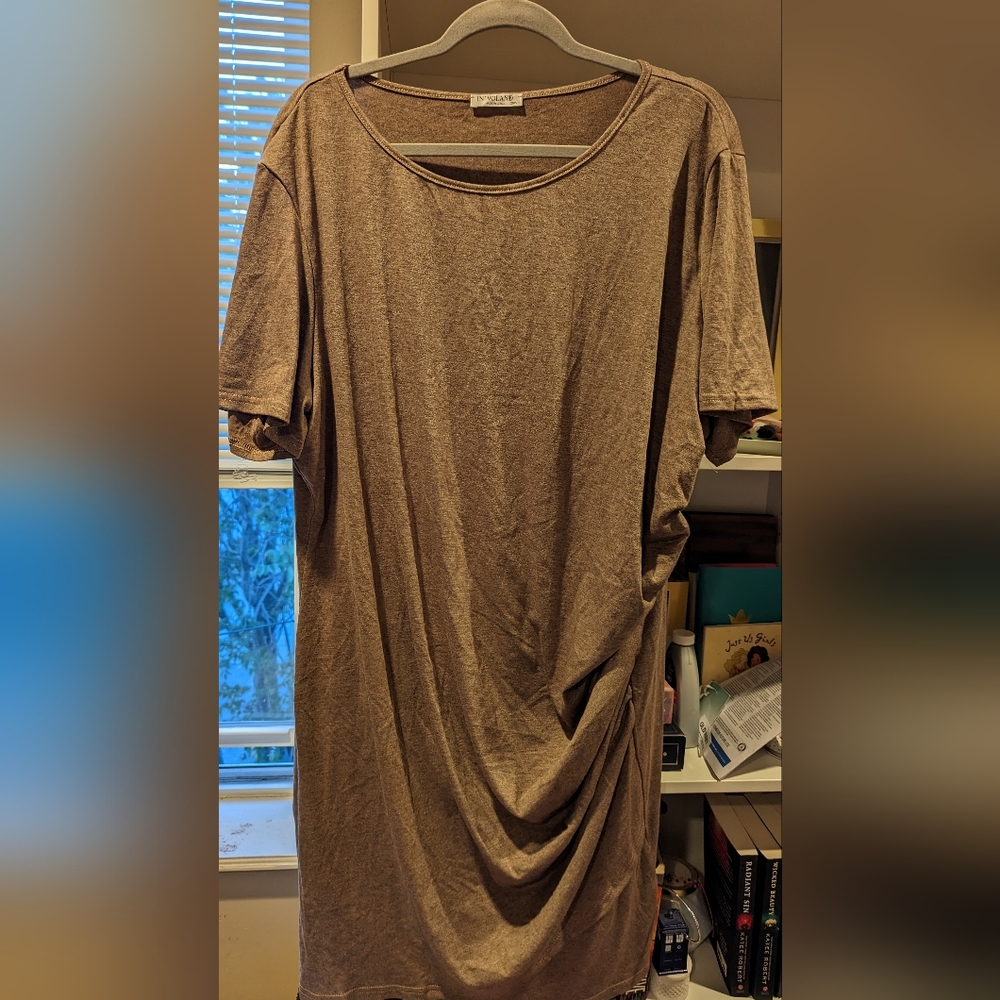 In'voland brown bodycon t-shirt dress